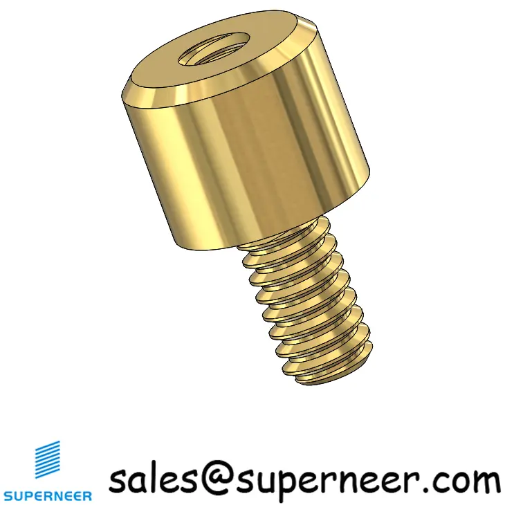 2-56 x 5/32" Round Threaded Standoffs & Spacers Brass Male Female Screws