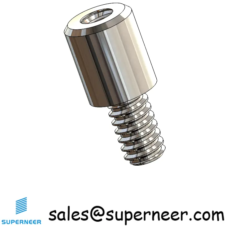 4-40 x 7/32" Round Threaded Standoff Spacer SUS303 Stainless Steel Inox Male Female Standoffs