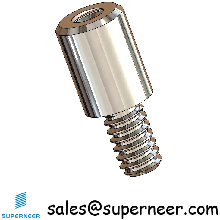 4-40 x 1/4" Round Threaded Standoff Spacer SUS303 Stainless Steel Inox Male Female Standoffs