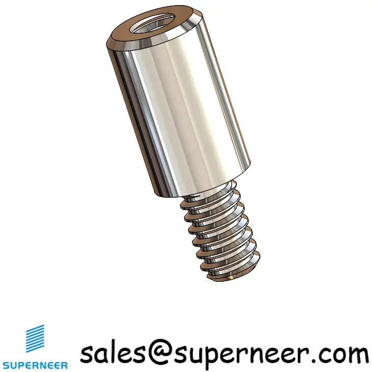 4-40 x 5/16" Round Threaded Standoff Spacer SUS303 Stainless Steel Inox Male Female Standoffs