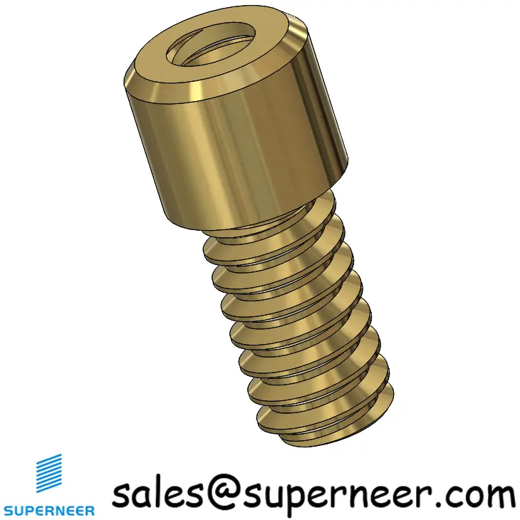 6-32 x 5/32" Standoff Spacers Round Brass Male Female Threaded Screw