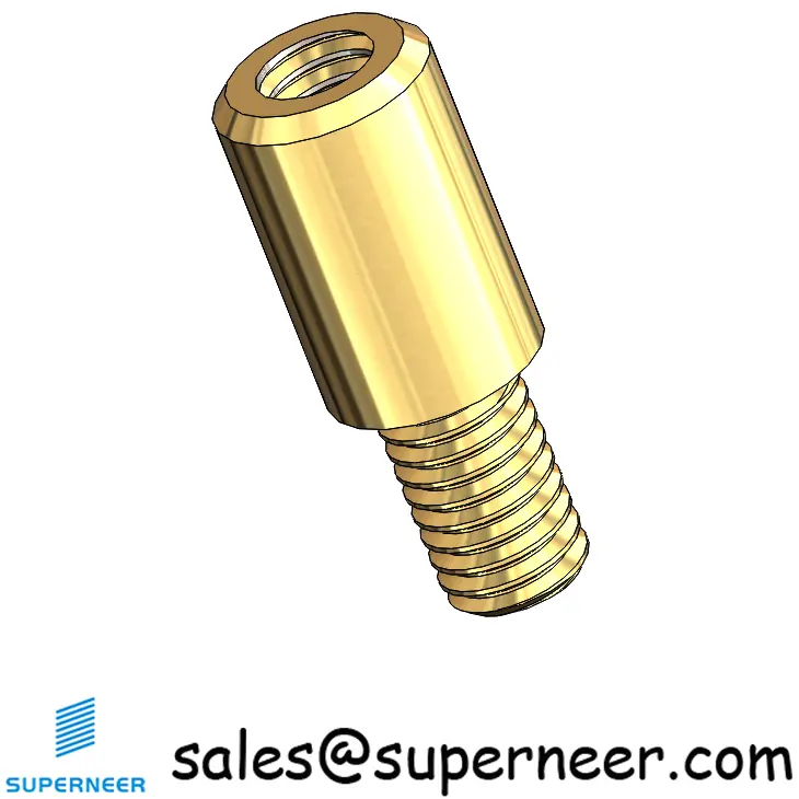 M3 x 7mm Round Spacers Brass Male Female Standoffs Screws