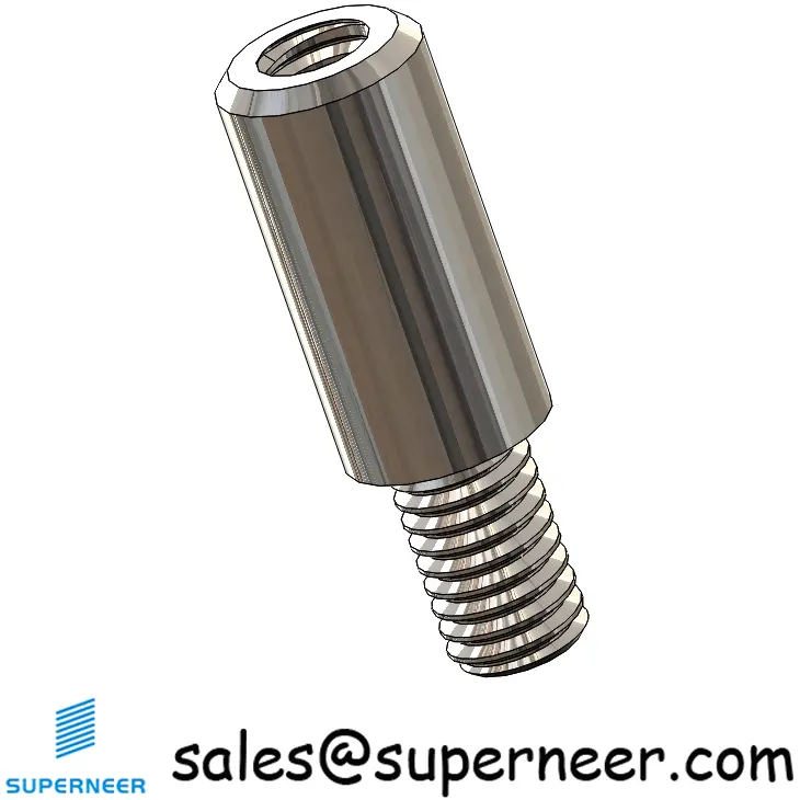 M3 x 9mm Round Spacers SUS303 Stainless Steel Inox Male Female Standoffs Screws