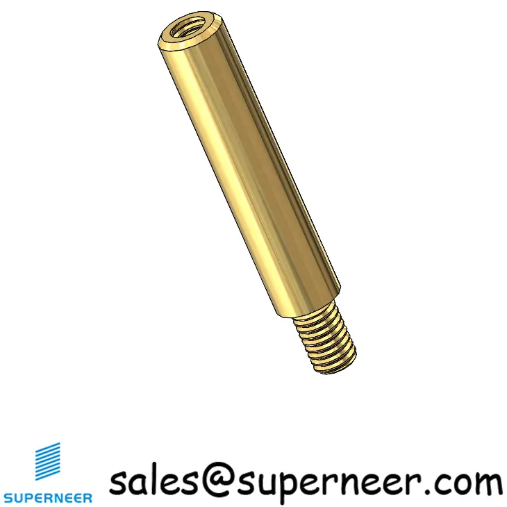 M3 x 21mm Round Spacers Brass Male Female Standoffs Screws