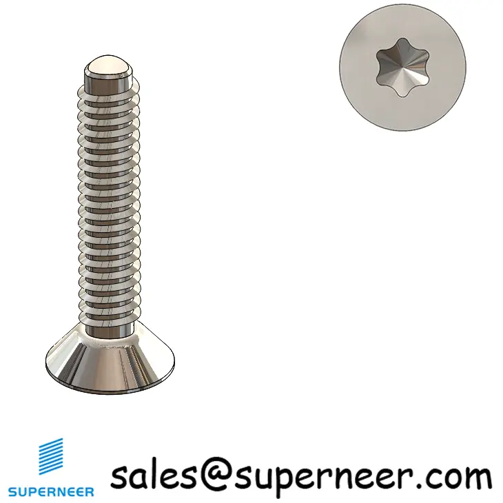 2-56 × 7/16 Flat Head Torx Thread Forming  Screws for Metal  SUS304 Stainless Steel Inox