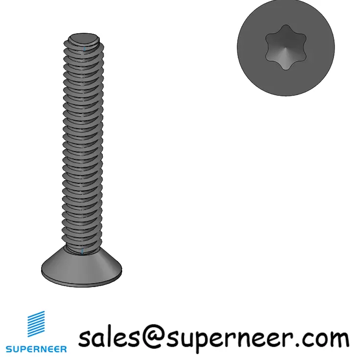 M2 × 12mm Flat Head Torx Thread Forming Screws for Metal SUS304 Stainless Steel Inox