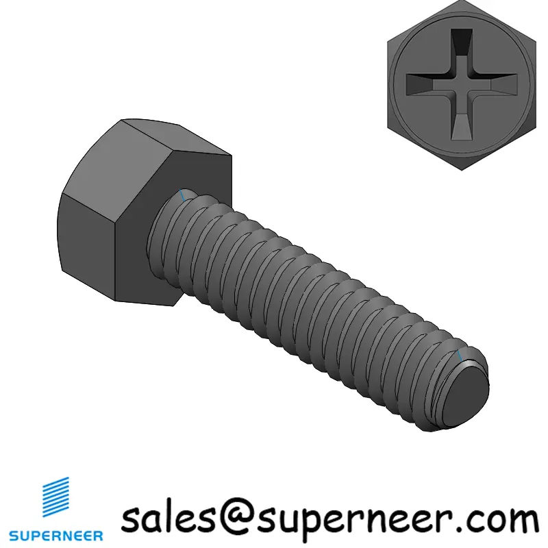 M2 × 8mm Indented Hex Phillips Thread Forming Screws for Metal SUS304 Stainless Steel Inox