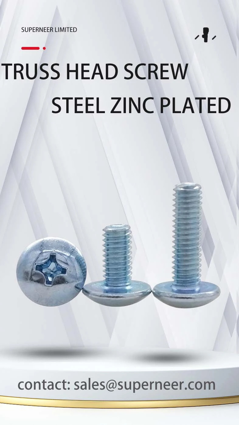 M6 x 14 mm Truss Head Phillips Machine Screw Steel Blue Zinc Plated JIS B 1111
