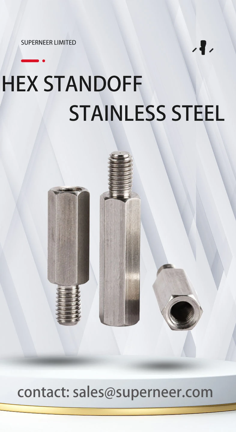 2-56 x 11/32" Standoff Screw SUS303 Stainless Steel Inox Hex Male Female Spacers 
