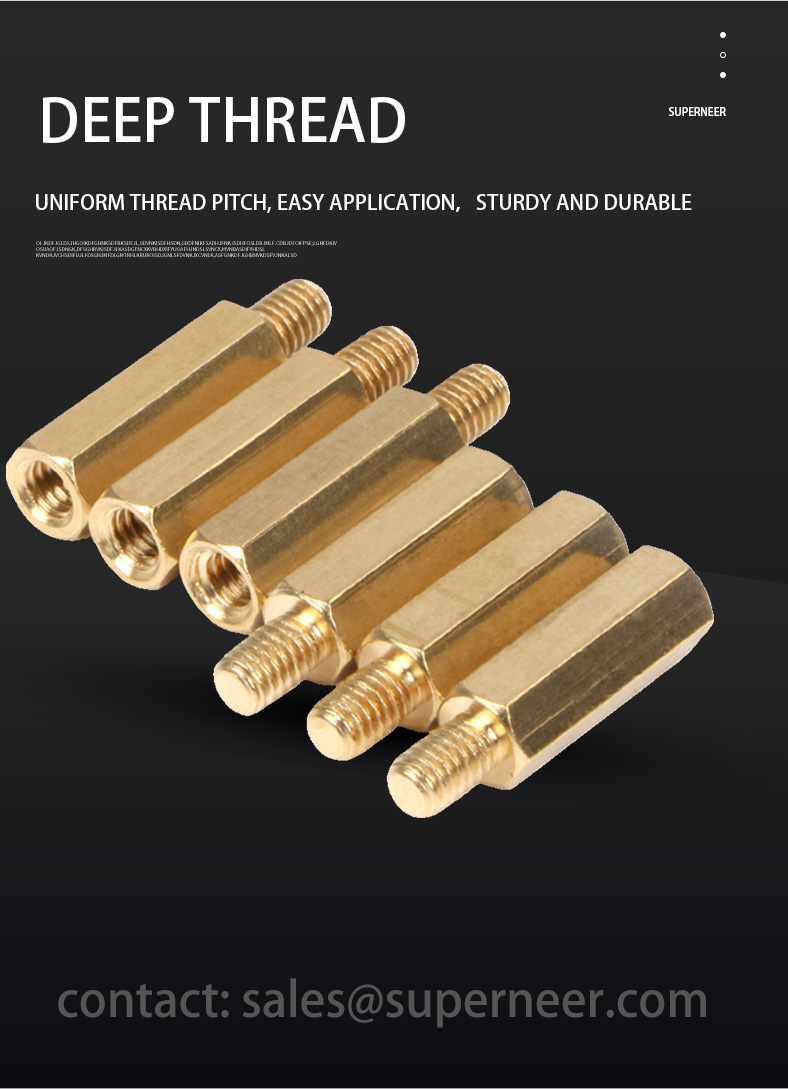 M3.5 x 18mm Brass Spacers Hex Male Female Standoffs