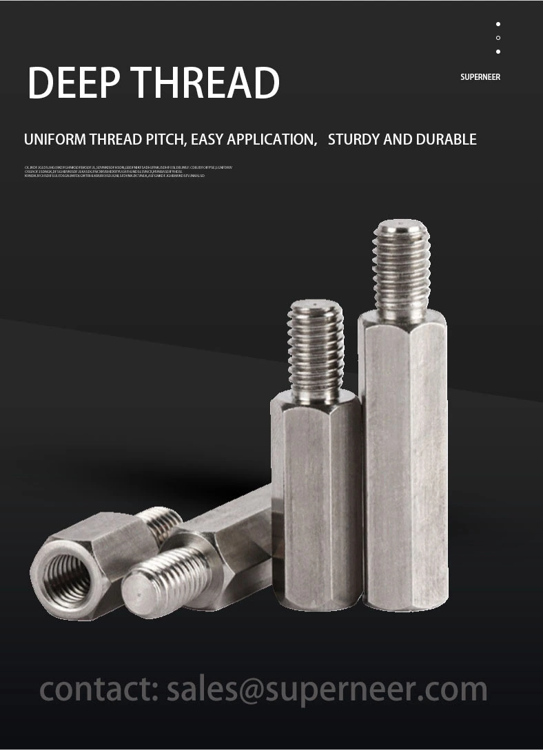 2-56 x 11/32" Standoff Screw SUS303 Stainless Steel Inox Hex Male Female Spacers 