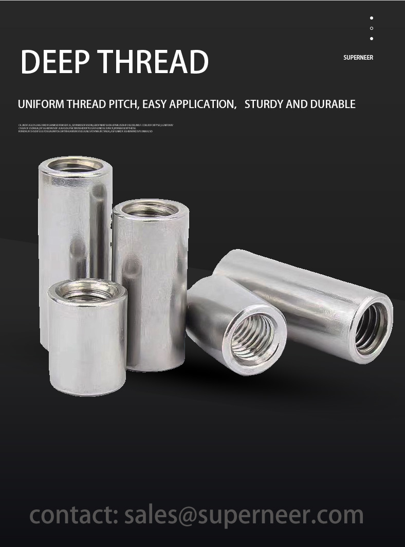 2-56 x 19/32" Round Female Female Spacers SUS303 Stainless Steel Inox Stand Off 