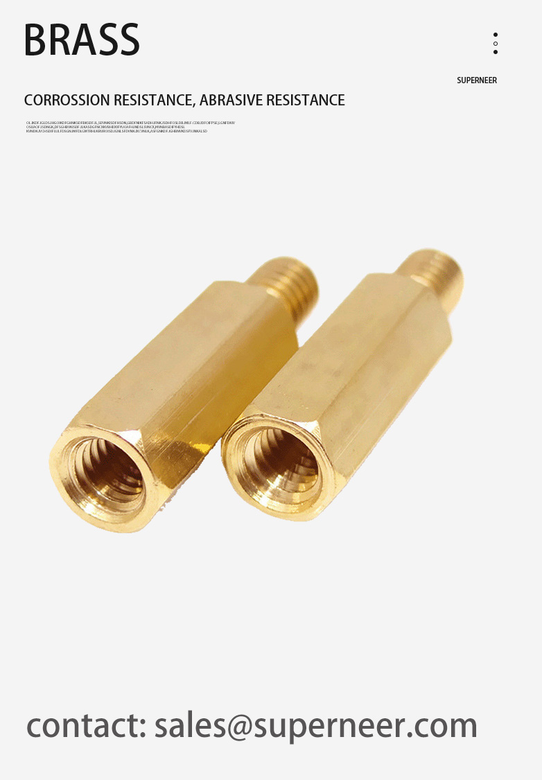 M3.5 x 18mm Brass Spacers Hex Male Female Standoffs