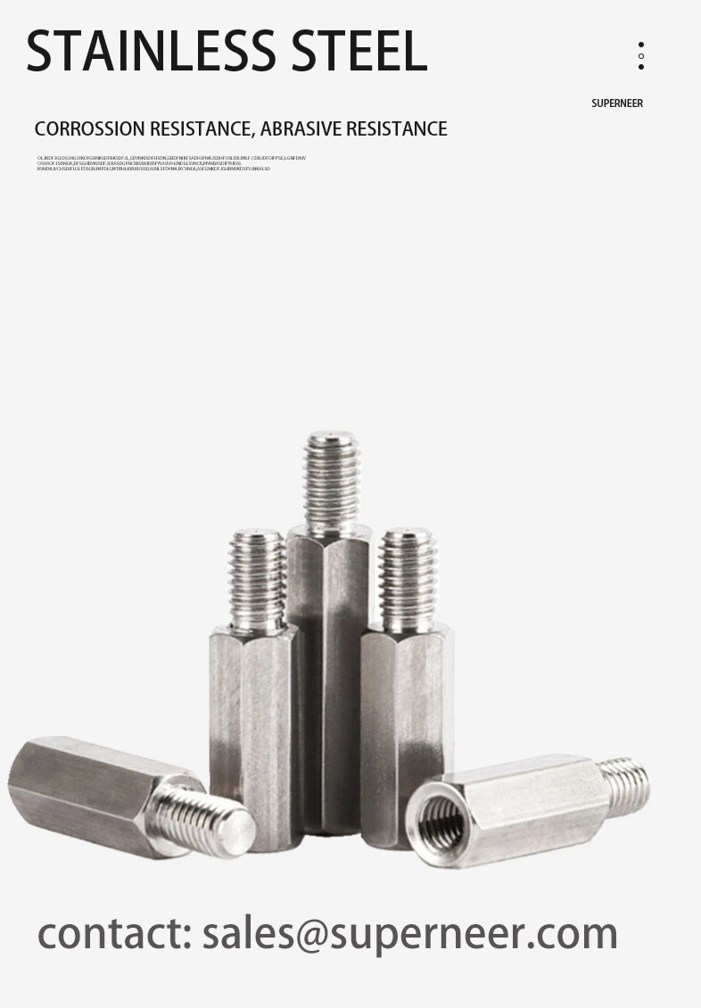 2-56 x 11/32" Standoff Screw SUS303 Stainless Steel Inox Hex Male Female Spacers 