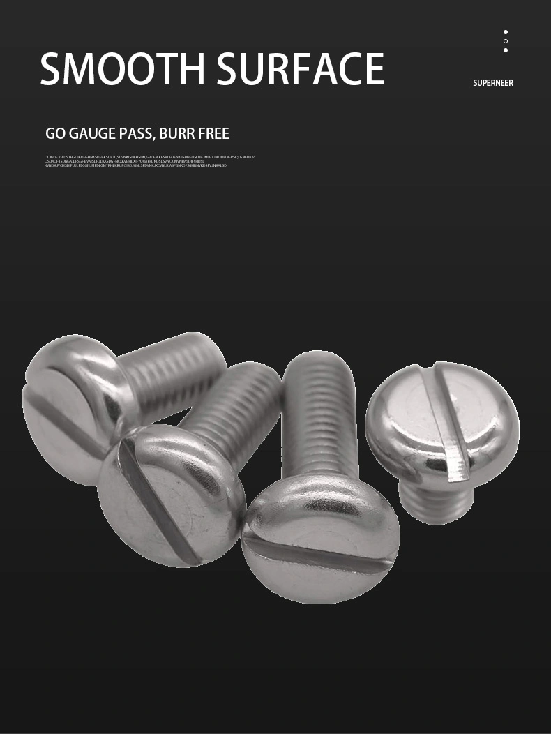 2-56 x 1/8" Pan Head Slotted Machine Screw SUS304 Stainless Steel Inox