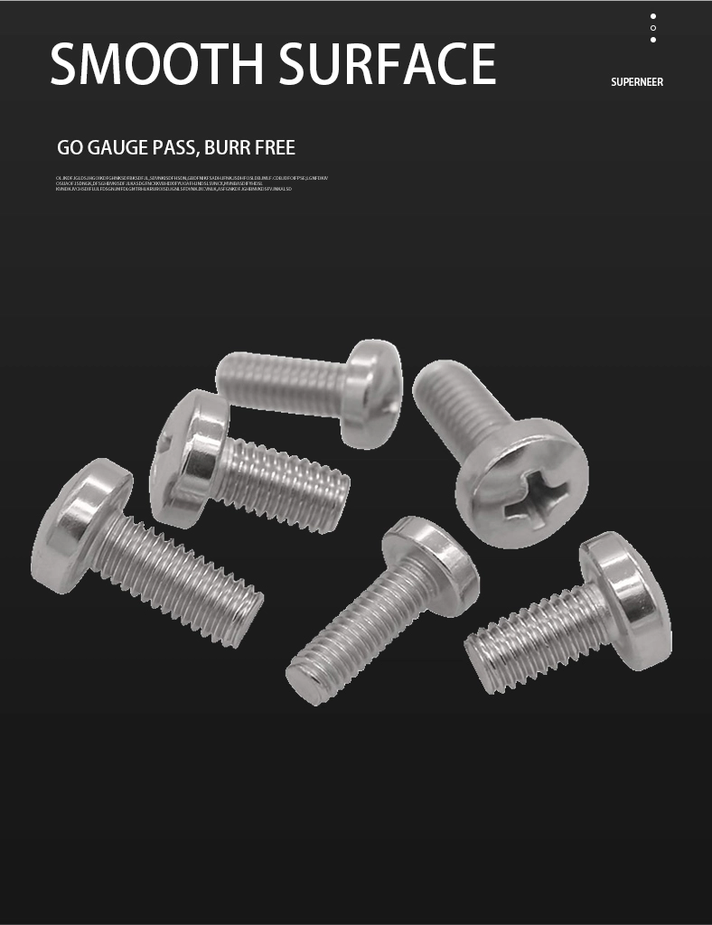 2-56 x 7/16" Pan Head Phillips Machine Screw SUS304 Stainless Steel Inox ANSI/ASME B18.6.3