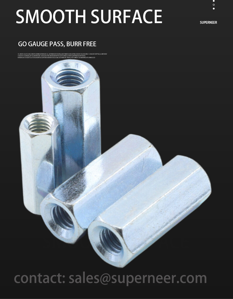 2-56 x 3/16" Hex Female Spacers Steel Blue Zinc Plated Stand Off 
