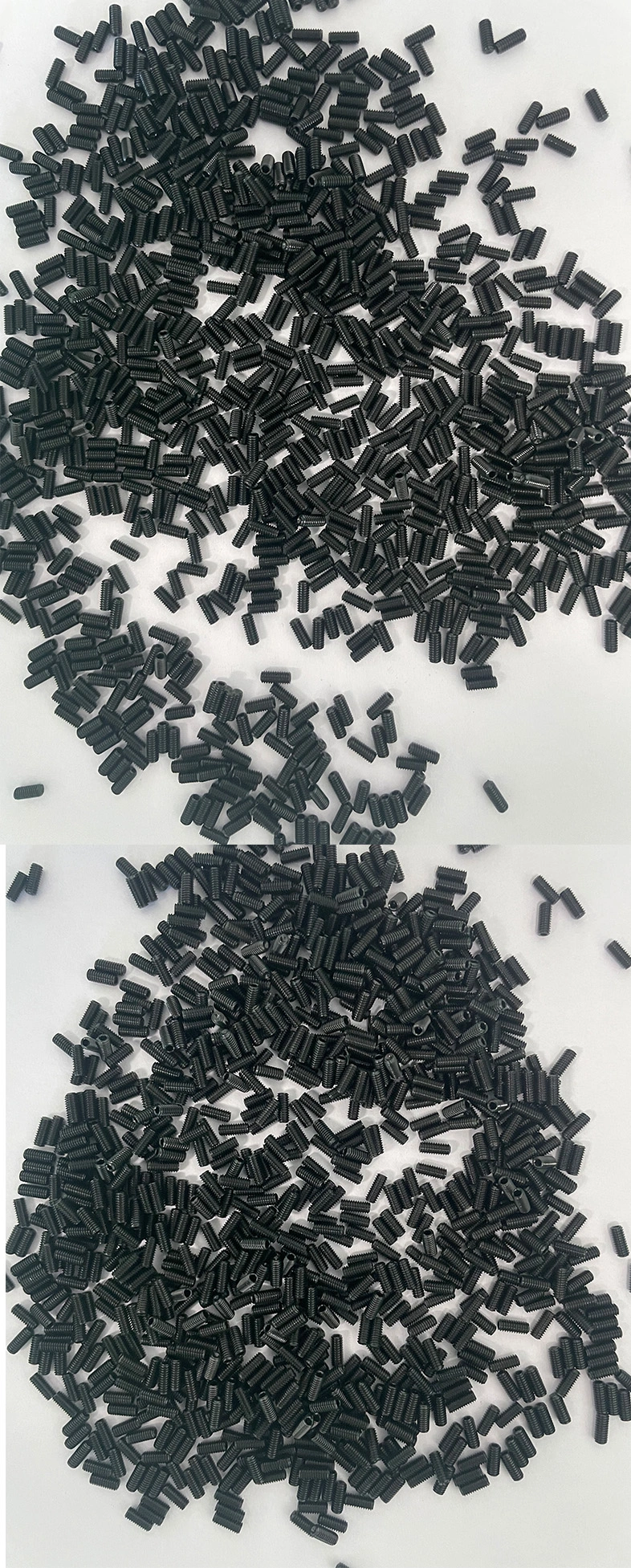 8 x 7/16" Socket Cup Point Set Screws Steel Black Inch