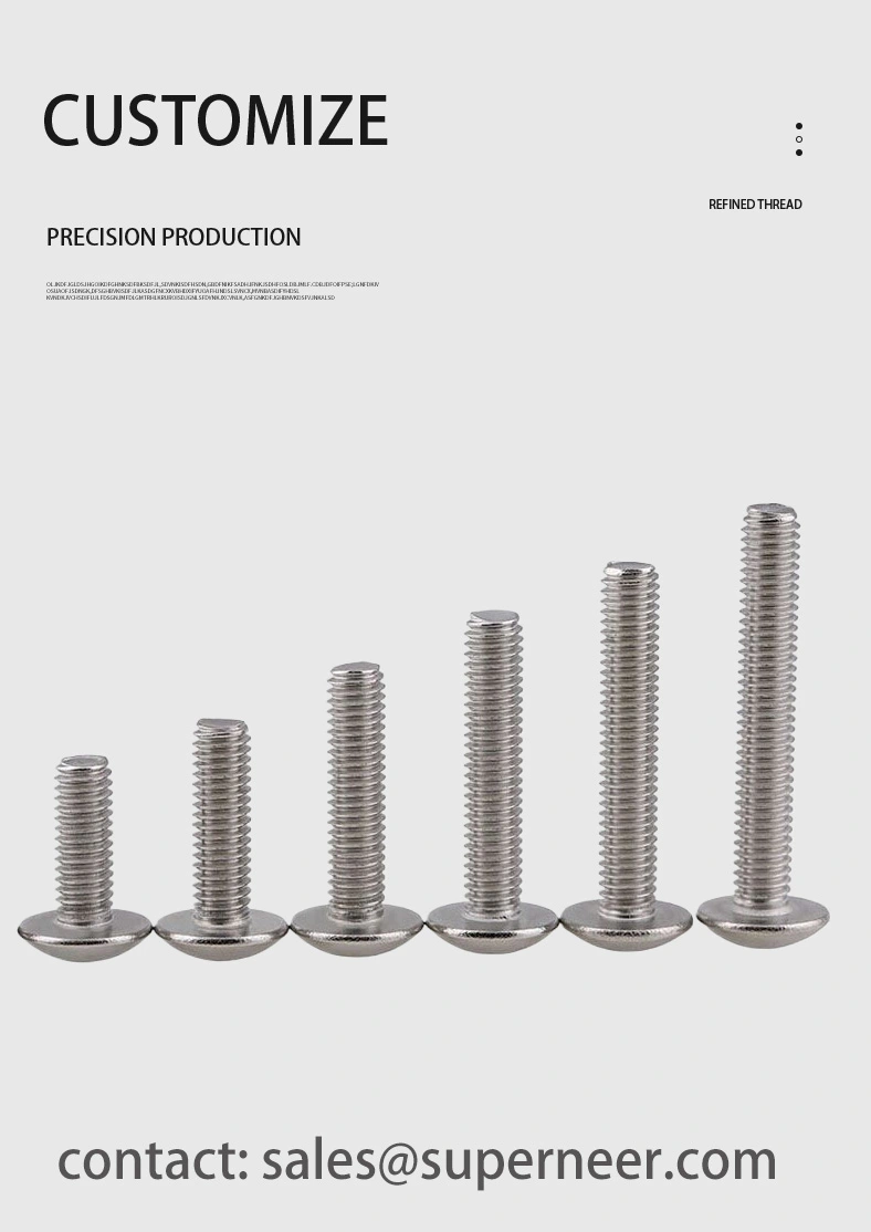 6-32 x 5/16" Truss Head Phillips Machine Screw SUS304 Stainless Steel Inox