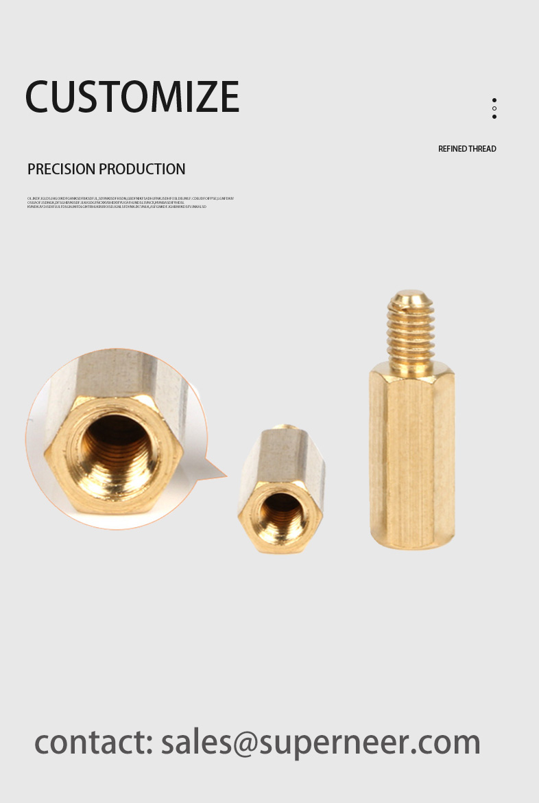 M3.5 x 18mm Brass Spacers Hex Male Female Standoffs