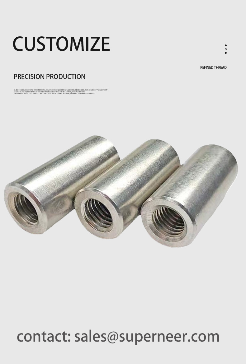 2-56 x 19/32" Round Female Female Spacers SUS303 Stainless Steel Inox Stand Off 
