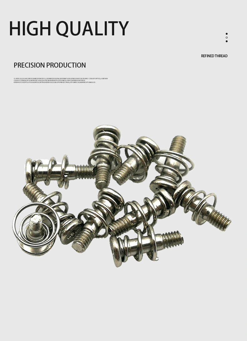 M2 x 9.85mm Flat Phillips Spring Screw Steel Nickel Plated