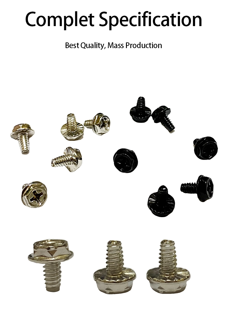 2-56 &times; 7/16 Hex Washer Serration Phillips Thread Forming  Screws for Metal  Steel Blue Zinc Plated