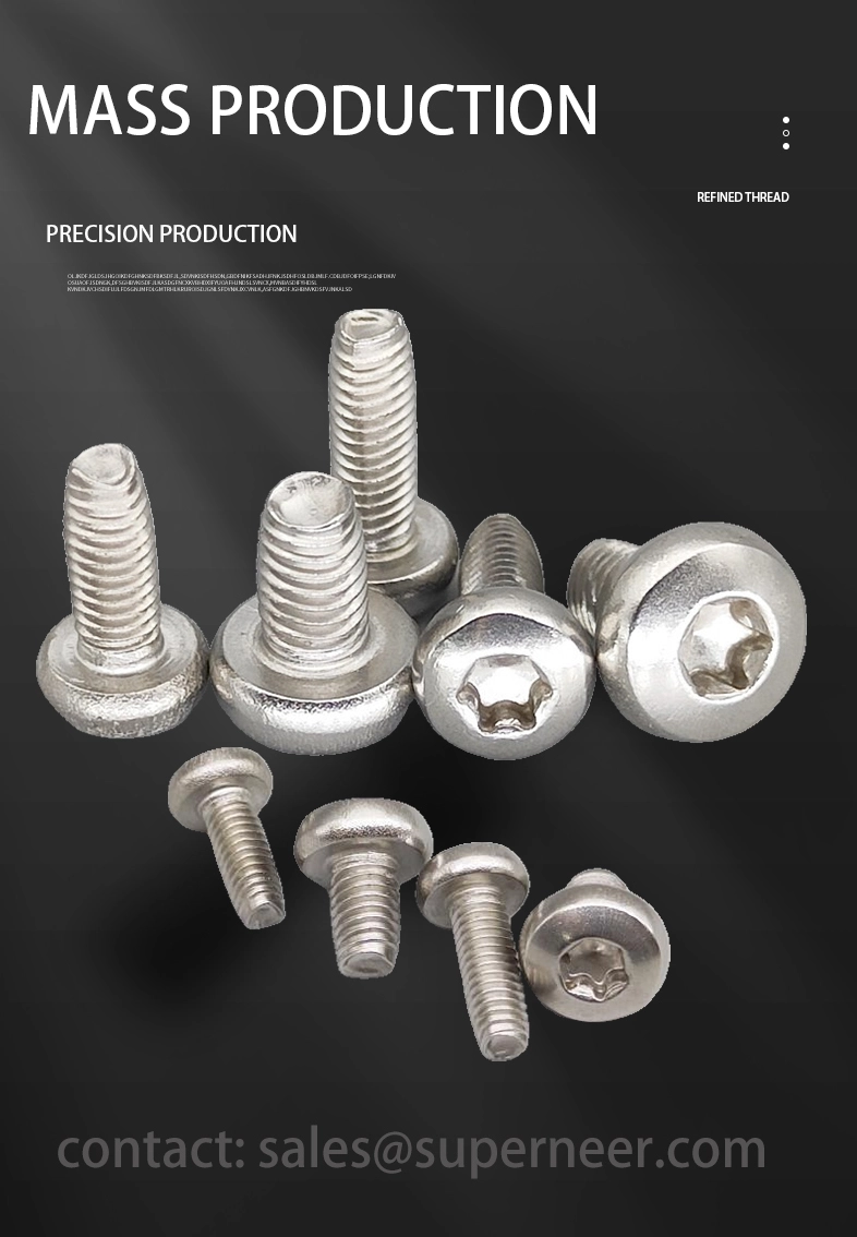 8-32 &times; 5/16 Pan Head Torx Thread Forming  Screws for Metal  SUS304 Stainless Steel Inox
